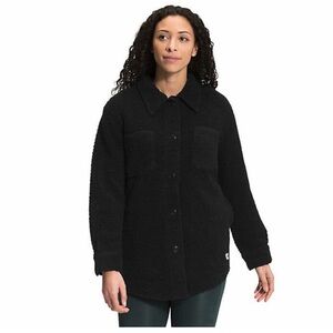 The North Face Women's Wool Sherpa Harrison Shirt Jacket Black Size XL